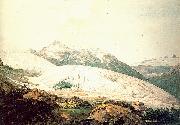 Pars, William The Rhone Glacier and the Source of the Rhone oil painting